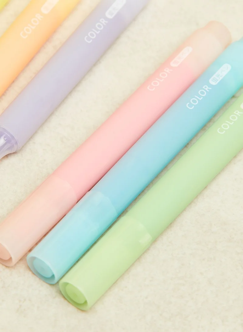 Pink Cactus Set Of 8 Highlighter Pens