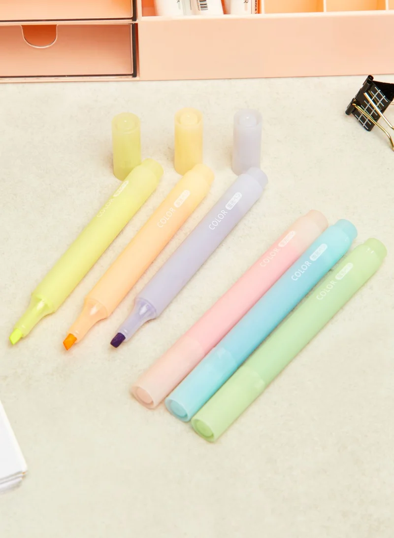 Pink Cactus Set Of 8 Highlighter Pens