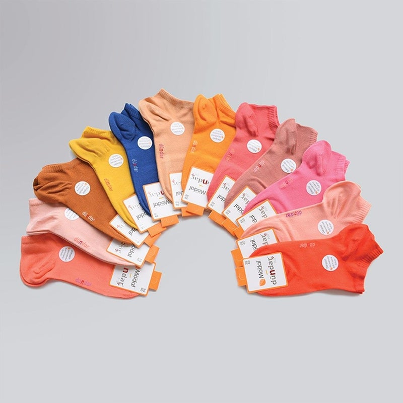 Dündar 12 Pieces Plus Modal Women's Booties Socks  - Image 4