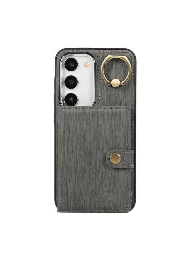 erorex Case For Samsung Galaxy A34 5G Brushed Texture Wallet Ring Holder Phone Case - Image 2