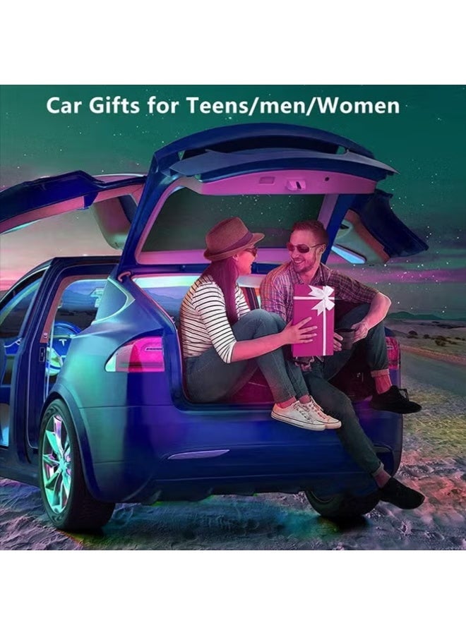 أضوء LED للسيارة — أضوء شريطية للسيارة وأكسسوارات السيارة، فوق العادة السطوع ومُزامنة الموسيقى، تحكم عبر تطبيق ذكي بألوان متعددة، مُنشطة بالصوت تحت لوحة القيادة منفذ USB — مناسبة للسيارة، الشاحنة، السيارة الشاسعة (SUV)، الجيب - Image 5