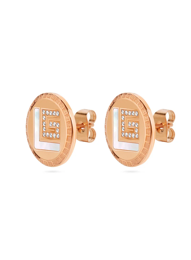 Guy Laroche Diane Rose Gold Plated Earrings for Women