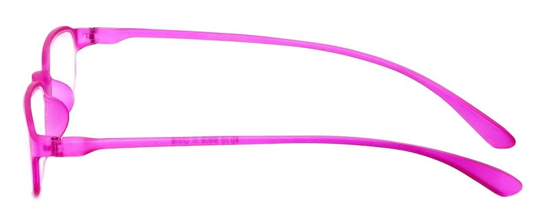 Calabria 718 Flexie Oval Reading Glasses +0.50 Fuschia Men/Women Bendable Single Power Readers Flexible Durable TR90 Frame - Image 3