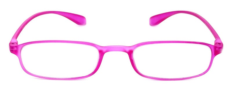 Calabria 718 Flexie Oval Reading Glasses +0.50 Fuschia Men/Women Bendable Single Power Readers Flexible Durable TR90 Frame - Image 2