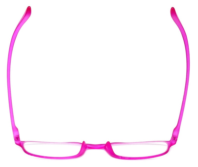 Calabria 718 Flexie Oval Reading Glasses +0.50 Fuschia Men/Women Bendable Single Power Readers Flexible Durable TR90 Frame - Image 5