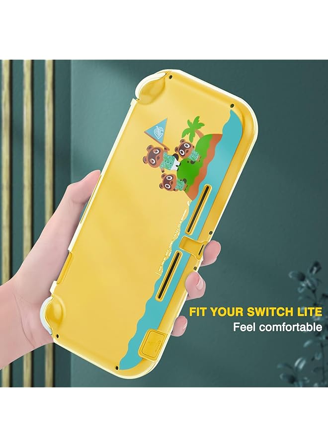 SWIUKPHE حافظة واقية لجهاز Switch Lite، غطاء شفاف صلب بتصميم مقسم، مقاوم للصدمات ومضاد للخدش، ملحقات لجهاز Switch Lite ووحدة التحكم Joycon - Image 3