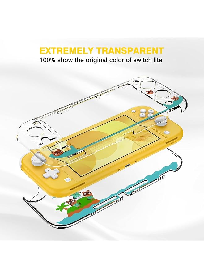 SWIUKPHE حافظة واقية لجهاز Switch Lite، غطاء شفاف صلب بتصميم مقسم، مقاوم للصدمات ومضاد للخدش، ملحقات لجهاز Switch Lite ووحدة التحكم Joycon - Image 4