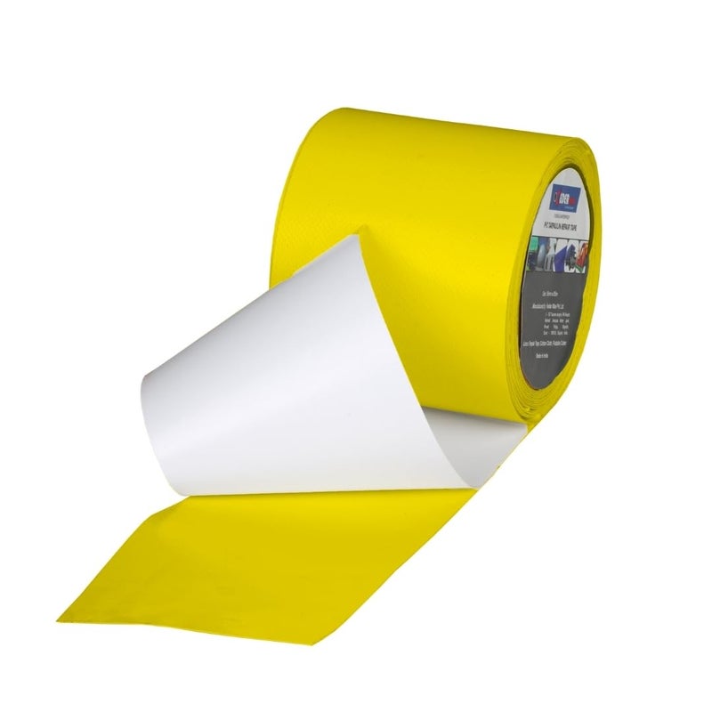 KEDER MAX Tarpaulin PVC Repair Tape 5m 100% Waterproof, UV-Resistant & Heavy Duty Duct Tape for Truck Covers Tarpaulins, Tents, PVC and others application 9.5cm x 5m Roll per Pack (Yellow) - Image 1