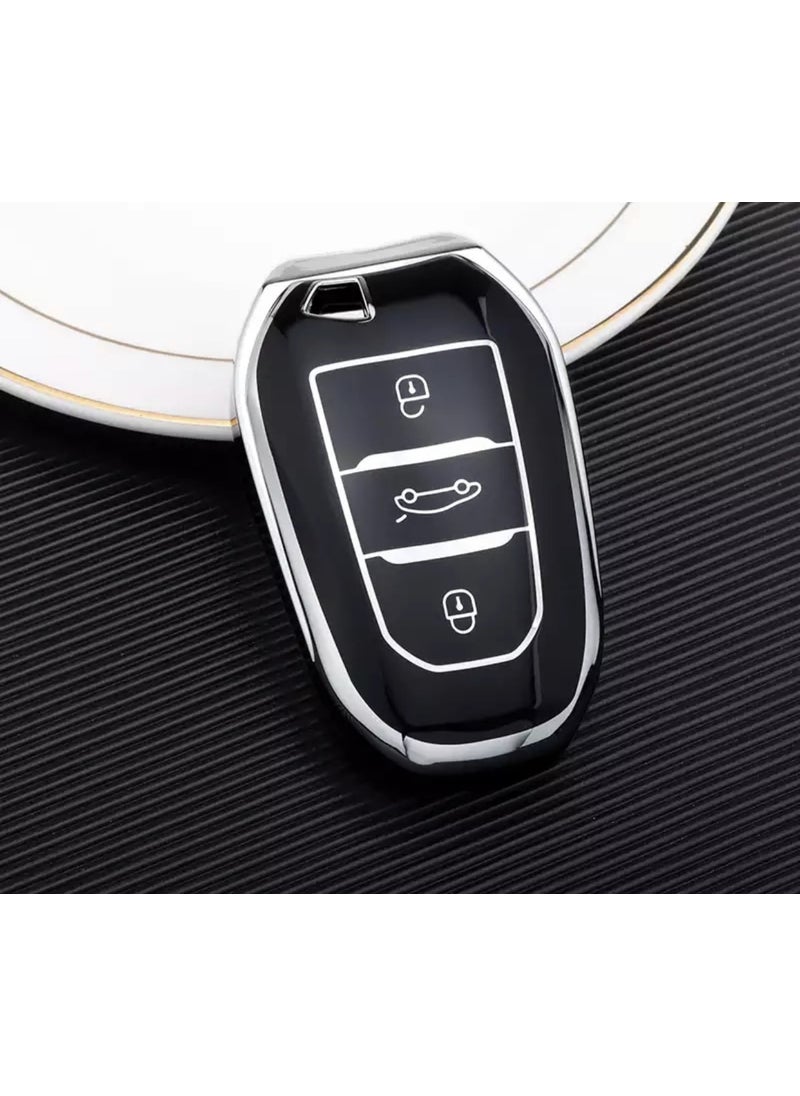 Xukey - Peugeot 208 308 408 508 3008 5008 RiFTER Key Case KEYLESS START - Image 1