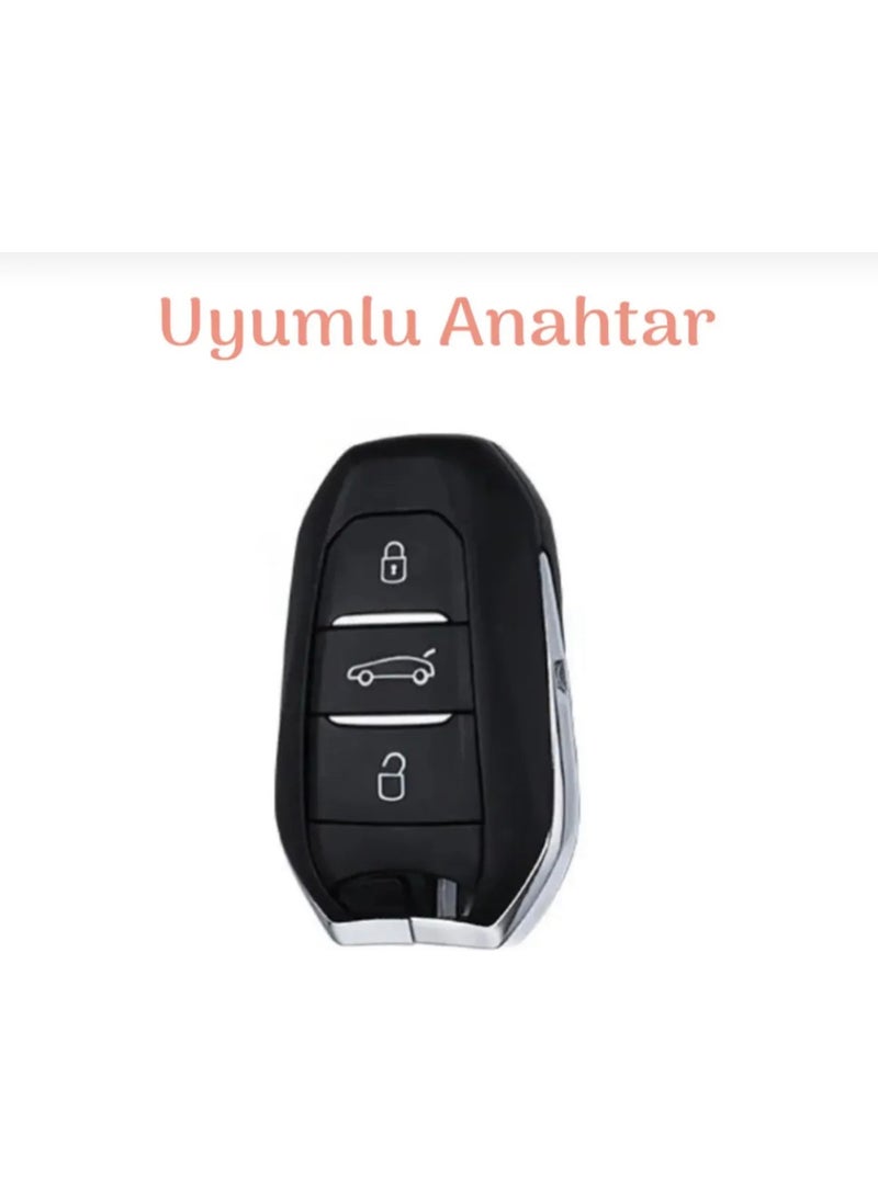 Xukey - Peugeot 208 308 408 508 3008 5008 RiFTER Key Case KEYLESS START - Image 1