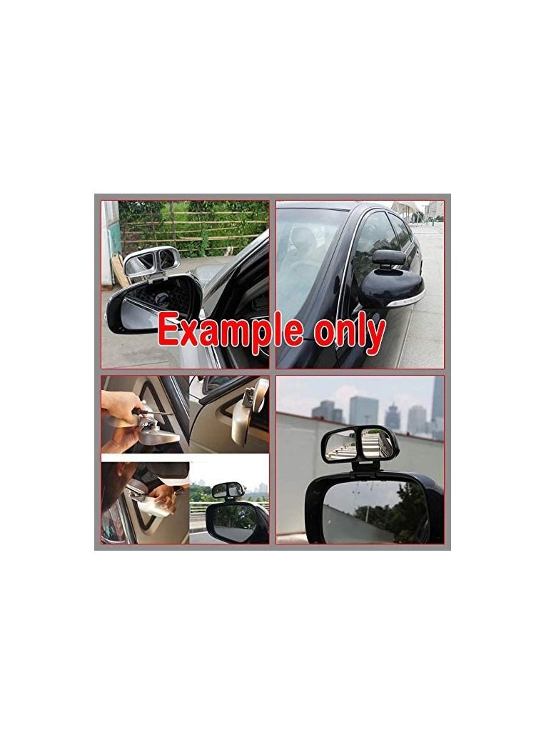 أوتو ميز مرآة الرؤية الخلفية للسيارة العمياء ، مرآة وقوف السيارات قابلة للتعديل بزاوية 360 درجة - Image 3