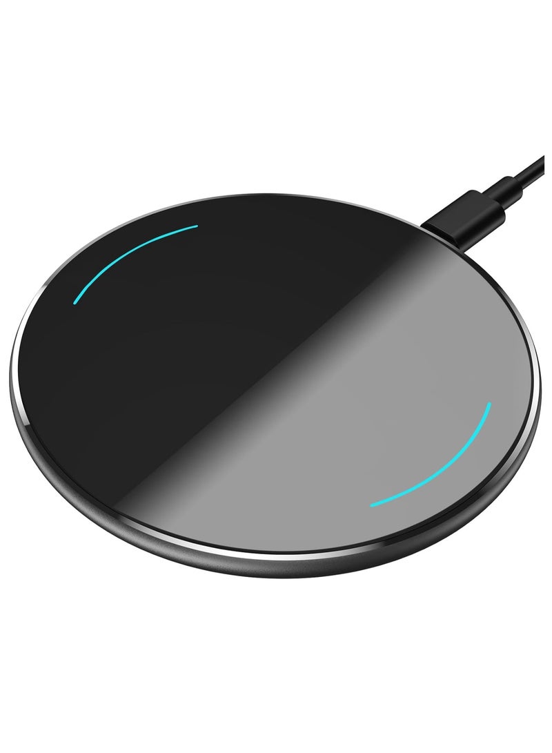 General TOZO 2024 Upgraded Wireless Charger 15W Max Fast Wireless Charging Pad Compatible with iPhone 15/15 Plus/15 Pro Max/14/13/SE/12 Series, Samsung Galaxy S24/S23/S22 Series (No AC Adapter), Black  - Image 1