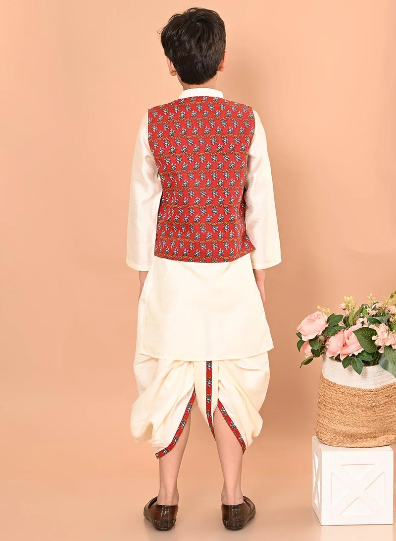 LILPICKS Kurta Pajama Set with Nehru Jacket