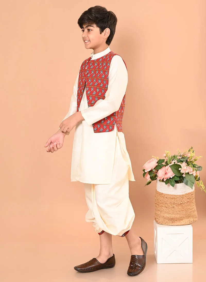 LILPICKS Kurta Pajama Set with Nehru Jacket