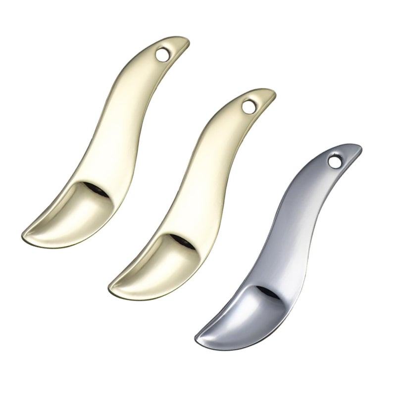 3PCS Stainless Steel Eye Cream Scoop Set Multi Use Cosmetic Tools for Skincare and Face Masks - Image 2