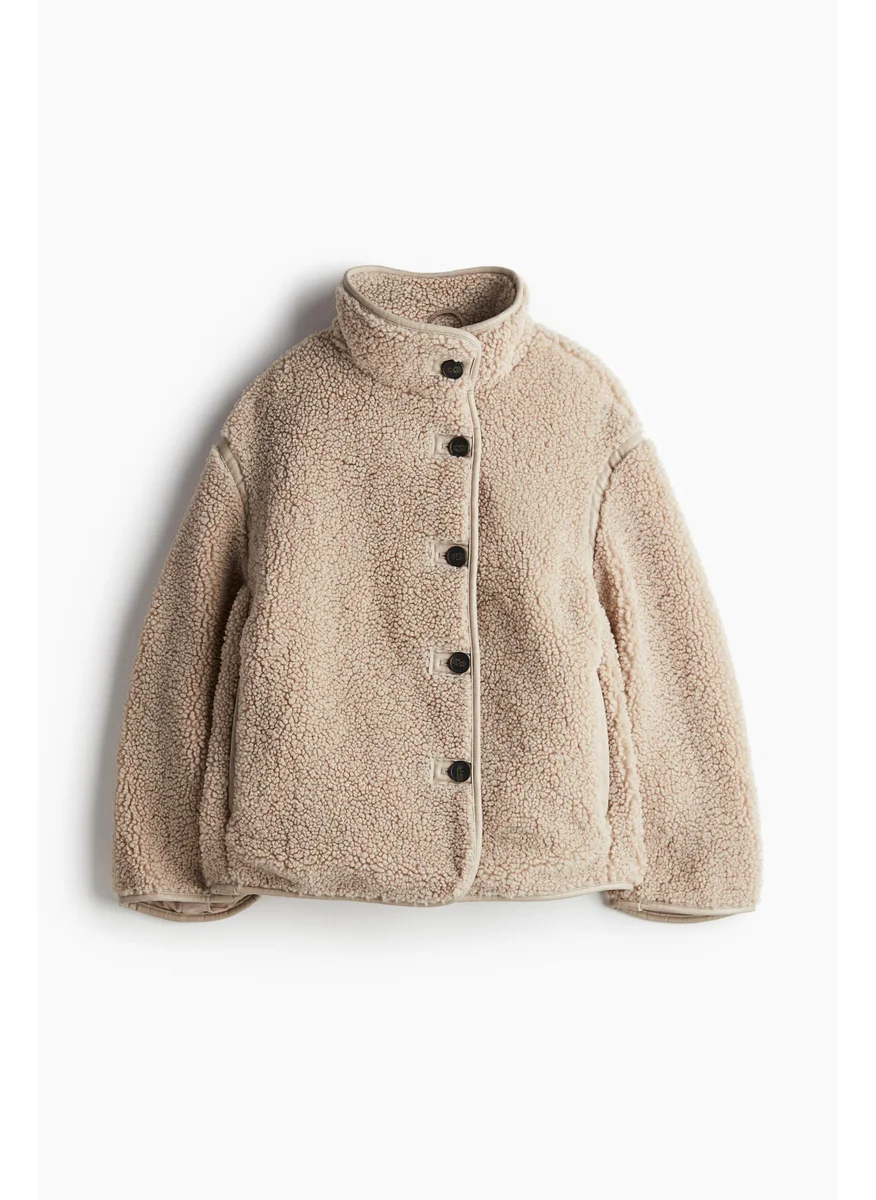 اتش اند ام Loose-Fit Teddy Jacket