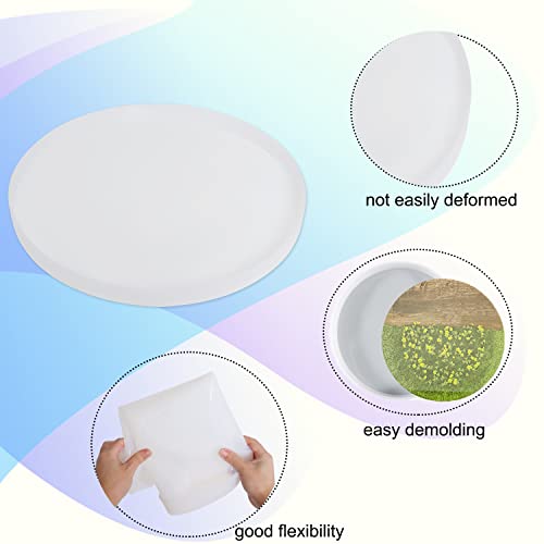 Wadoy 20 Inch Resin Table Molds, Large Round Silicone Resin Molds with 3 Pcs Hairpin Legs for Table, Epoxy Resin Topdesk Molds for Charcuterie Board, River Table, DIY Art Home Decoration - Image 4