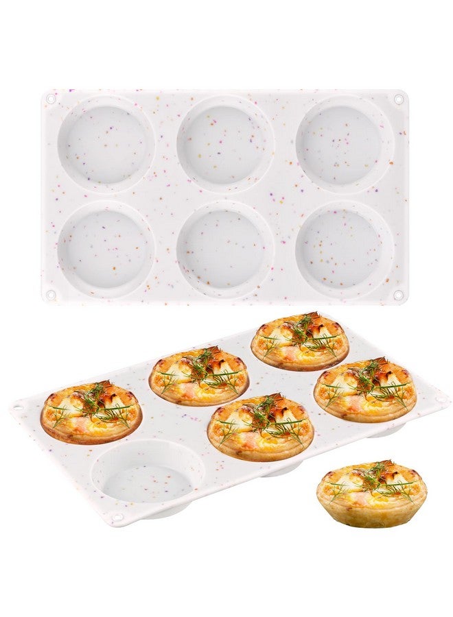 Sakolla Sakolla 2 Pack Muffin Top Pans, Silicone Egg Molds for Breakfast Sandwiches 3 Inch Round Egg Baking Pan for Oven English muffins, Egg bites, Corn Bread, Whoopie Pies, Tarts (Confetti) - Image 1