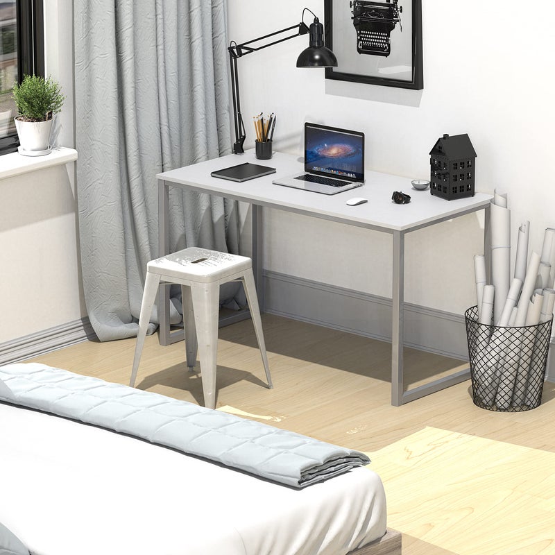 SHW Mission 40-Inch Home Office Computer Desk, White - Image 4