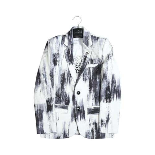 CAVIO Boys Darkgrey Printed Blazer and T-Shirt - Image 5