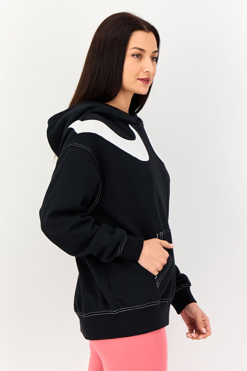 Nike Women Oversized Fit Long Sleeve Outdoor Hoodie, Black - Image 4
