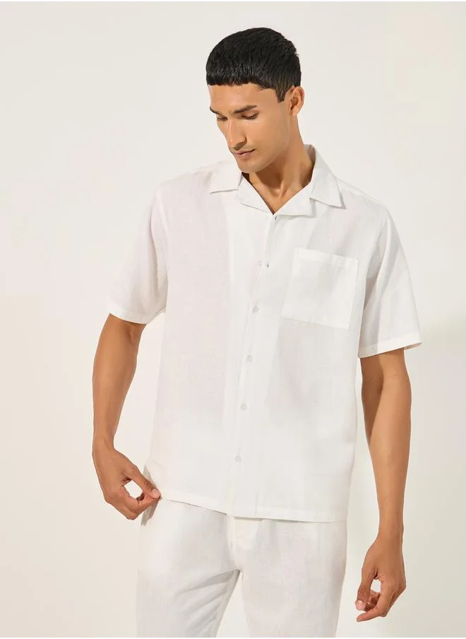 Styli Styli Solid Chest Pocket Shirt and Pants Co-Ords