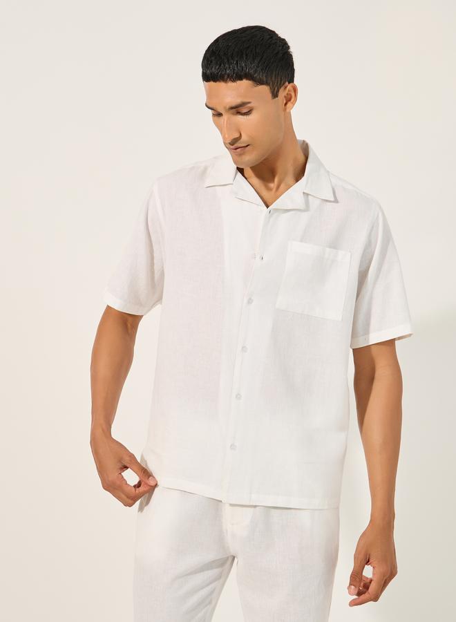 Styli Styli Solid Chest Pocket Shirt and Pants Co-Ords  - Image 2