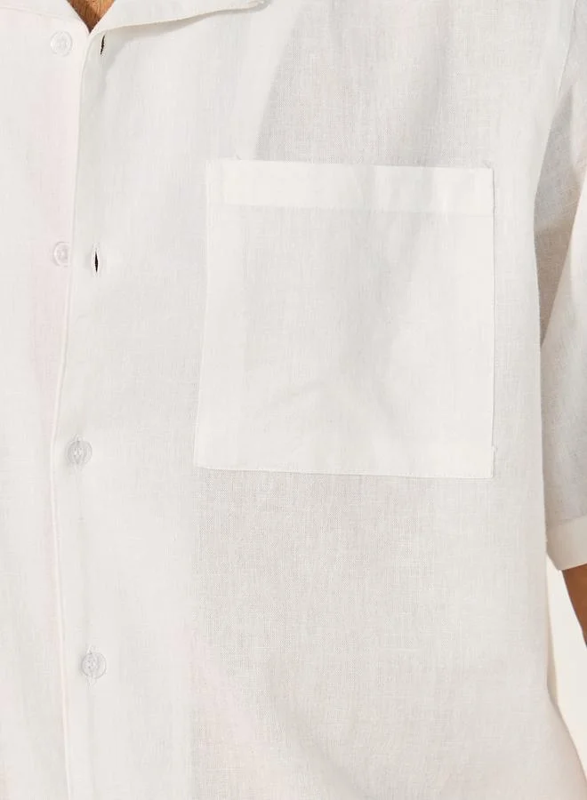 Styli Styli Solid Chest Pocket Shirt and Pants Co-Ords