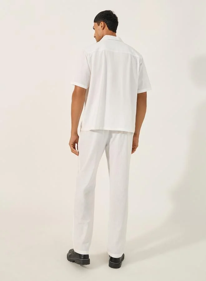 Styli Styli Solid Chest Pocket Shirt and Pants Co-Ords