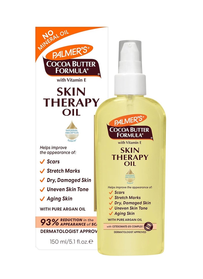 PALMER'S - Palmer's Cocoa Butter Formula Skin Therapy Moisturizing Body Oil with Vitamin E, 5.1 Ounces - Image 1