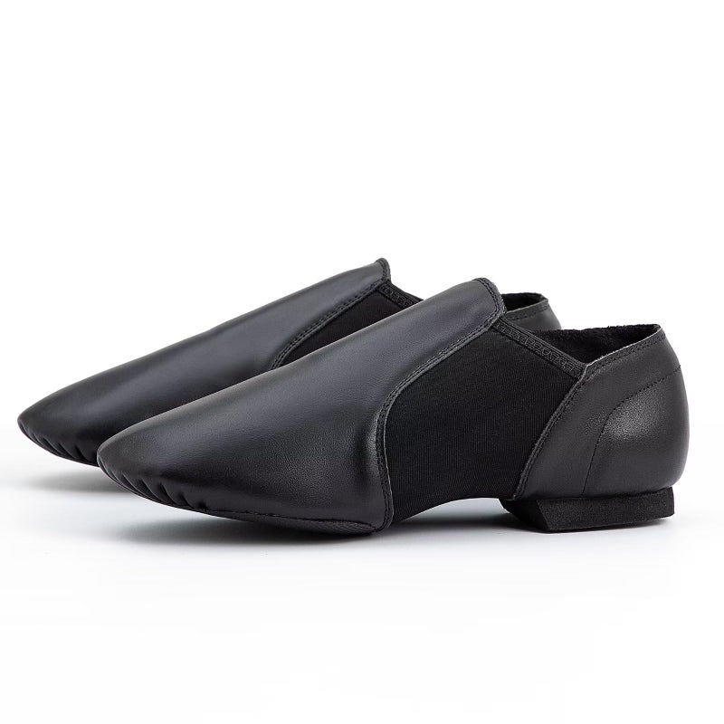 Asyusyu Dance Jazz Shoes Cowhide Leather Jazz Shoes for Women Men AdultBlack9 - Image 2