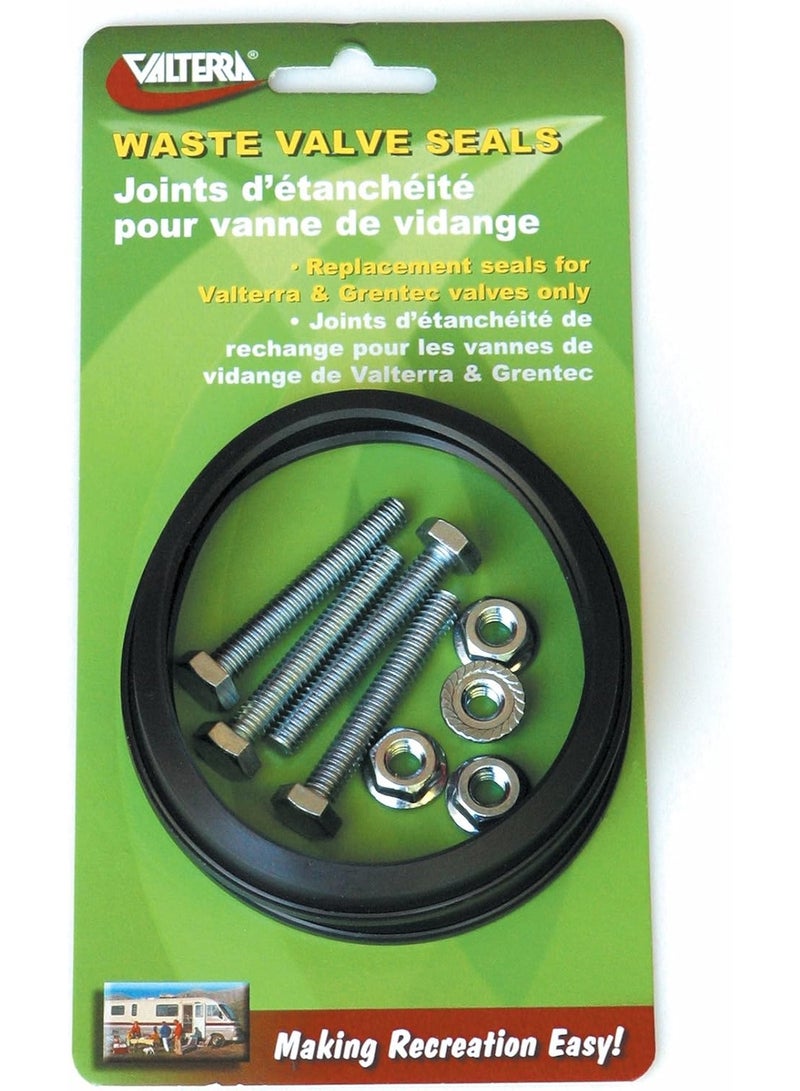 Valterra T1003-7VP 3" Replacement Seal with Hardware, (Set of 2) , Black - Image 1