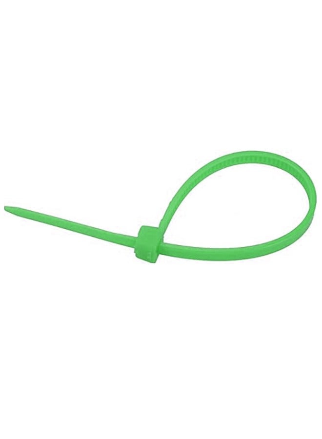 ZCM-HAPPY Pack of 300 Secure Bind 250mm Green Cable Ties Heavy Duty Nylon Zip Ties 18kg Tensile Strength for Office Household and Outdoor Use Plastic Zip Ties Strong Electrical Cable Ties - Image 4