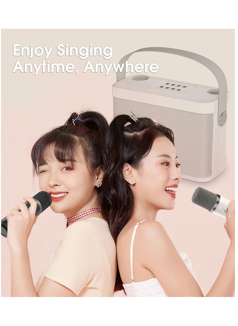 TIGER - Karaoke Machine with 2 Wireless UHF Microphones – Portable Bluetooth Speaker System for Adults and Children, Voice Cutting Feature, Perfect for Parties, Meetings, Weddings & Churches - Image 1