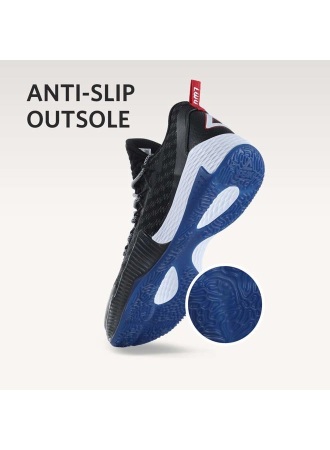 PEAK Men's Basketball Shoes Lightning Sport Shoes for Basketball, Running, Walking Obsidian - Image 2