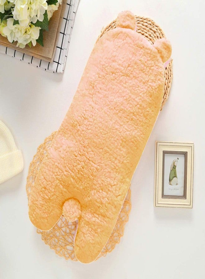 First Kick مجموعة بطانيات الأطفال حديثي الولادة من فيرست كيك، عبوة من قطعتين، لون وردي خوخي، مصنوعة من قماش بوليستر متين وناعم للغاية، مناسبة للأطفال الرضع من الجنسين (76 سم × 70 سم، من 0 إلى 6 أشهر). - Image 5