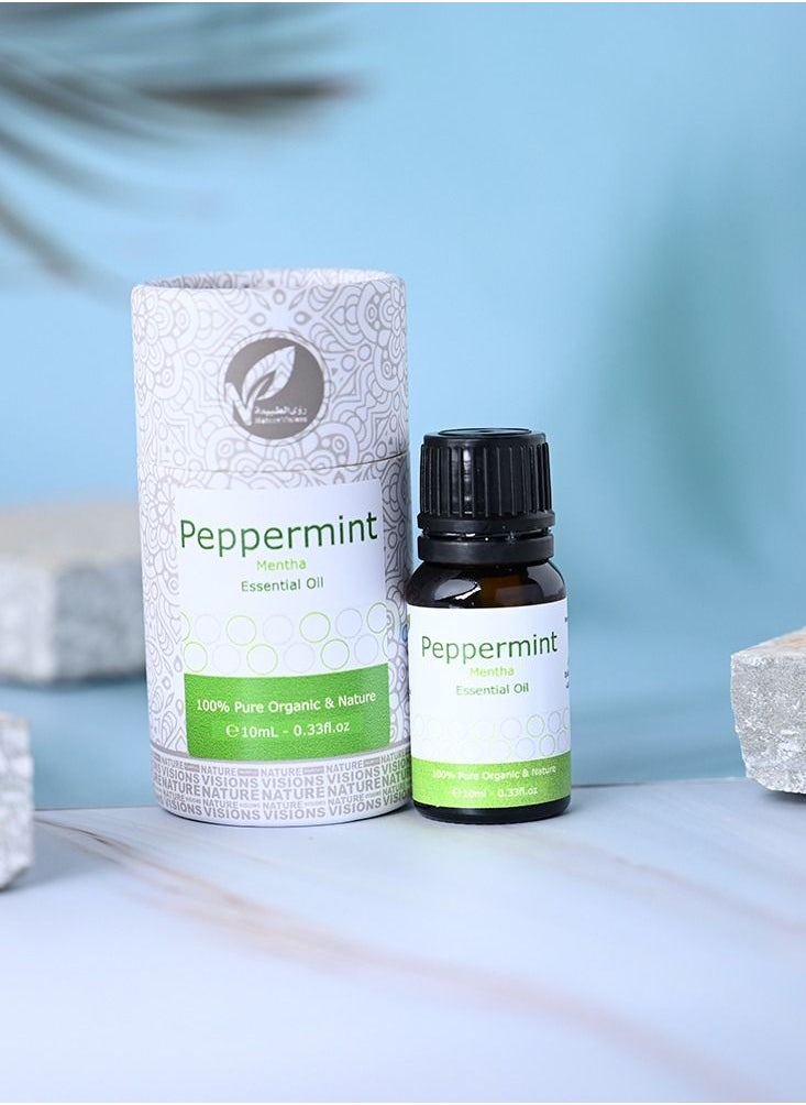 Nature Visions Natural Peppermint Essential Oil 10ml