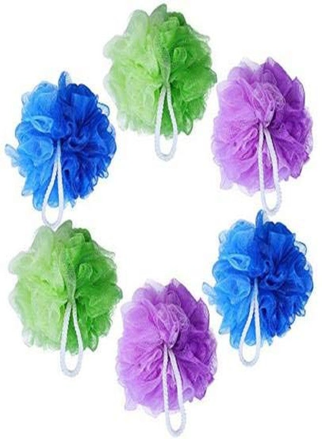 Bliss Round Bath Loofah/Shower Sponge for Women and Men (Random Colour) Set of 6 - Image 2
