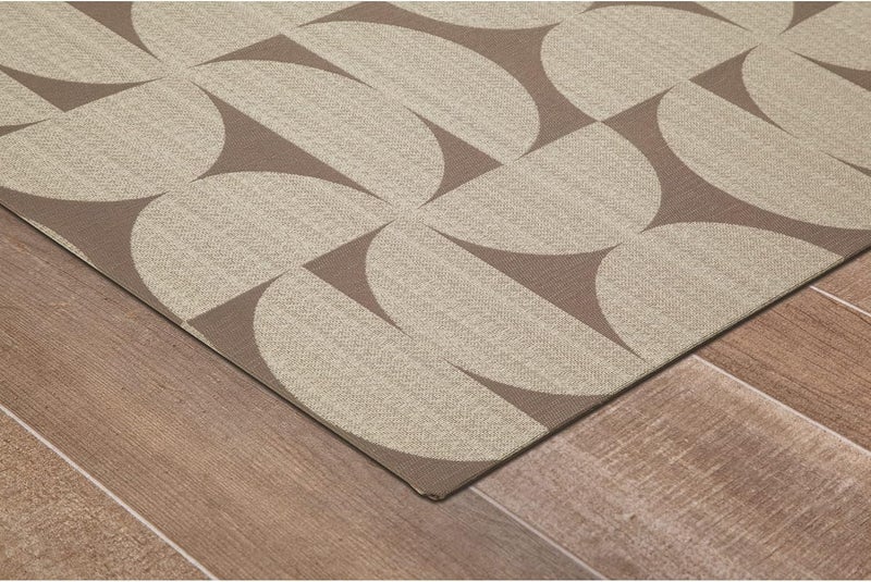 Realspace Realspace Designer Chair Mat 36 x 48 Beige  Brown SemiCircles  - Image 2