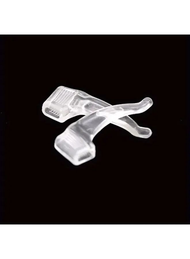 20 Pairs Clear Silicone Nonslip Ear Hooks Anti Fall Eyeglass Holder Accessories Unisex Antiskid Glasses Leg Sleeve Sleek Eyewear Grip Lightweight Flexible - Image 3