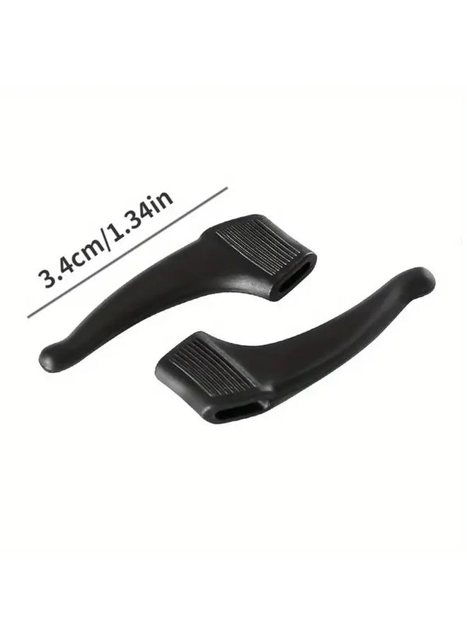 20 Pairs Clear Silicone Nonslip Ear Hooks Anti Fall Eyeglass Holder Accessories Unisex Antiskid Glasses Leg Sleeve Sleek Eyewear Grip Lightweight Flexible - Image 4