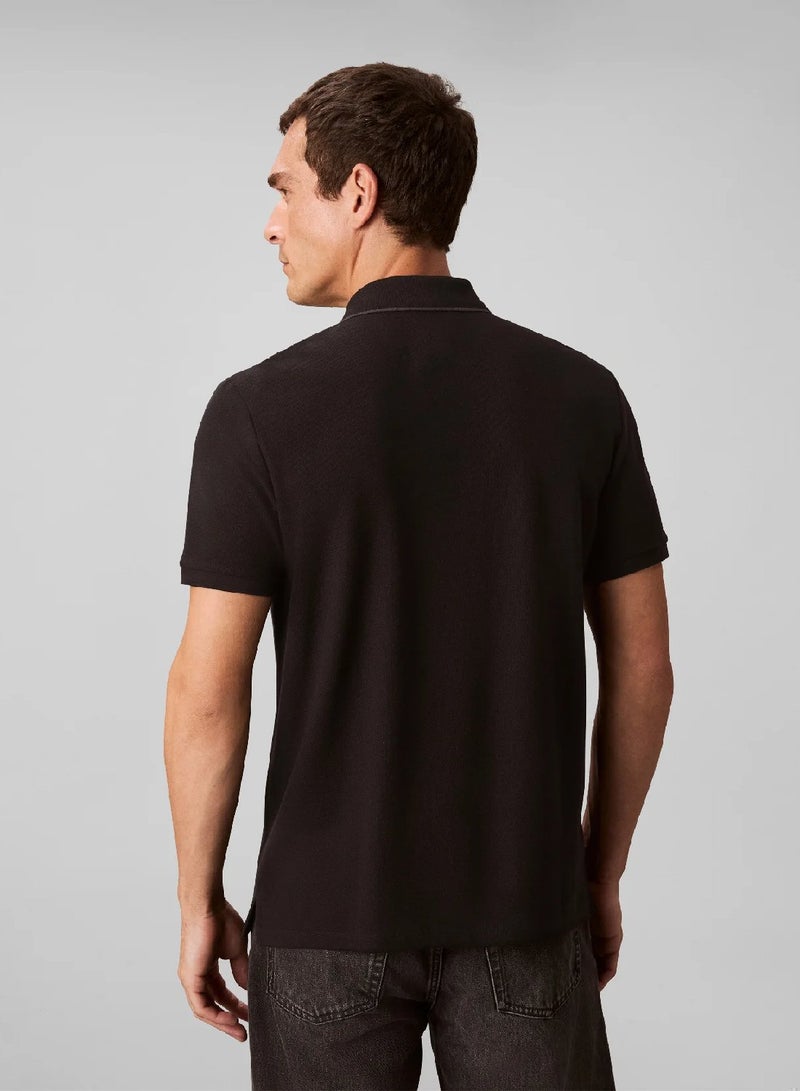CALVIN KLEIN Piqué Tipping Polo Shirt - Image 4