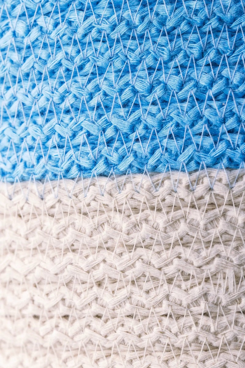 Carina Striped Cotton Rope Basket - Image 3