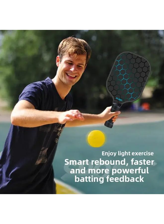 Pickleball Racket Set For Beginners 1 Black Bag 2 Rackets 4 Balls Red - Image 3
