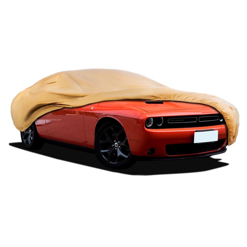 JURMON Heavy Duty Outdoor Car Cover Custom Fit for Dodge Challenger Windproof All Weather Waterproof Sun Rain UV Dust Snow Protection Outdoor Car Covers