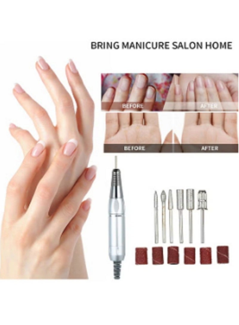 آلة حفر أظافر كهربائية احترافية مع ملف تلميع أطقم مانيكير صالون الأظافر - Image 3