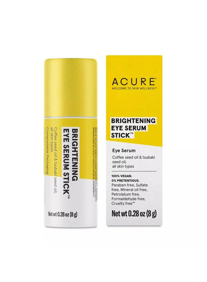 Acure Brightening Eye Serum Stick Eye Serum Coffee Seed Oil & Tsubaki Seed Oil For All Skin Types 0.28 Oz - Image 1