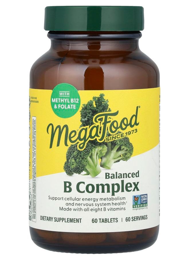 MegaFood Balanced B Complex 60 Tablets 