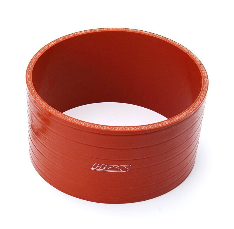 HPS 6" ID, 4" Length, Silicone Coupler Hose, Ultra High Temp 4-Ply Reinforced, 30 Psi Max. Pressure, 500F Max. Temperature, SC-8560-HOT, Silicone, Orange - Image 1