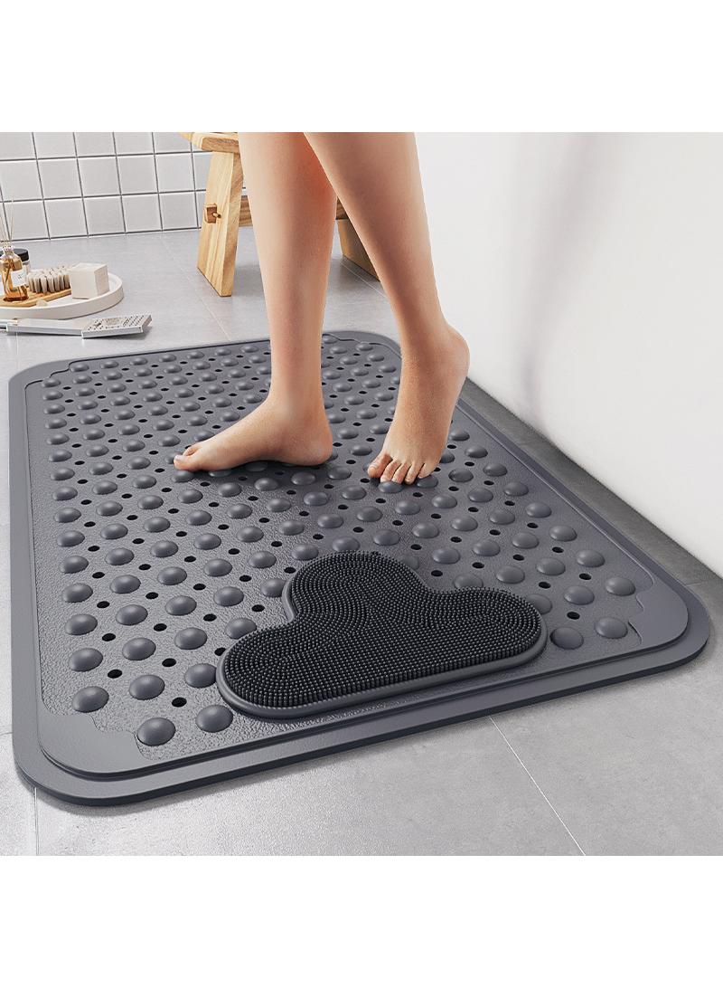 Bathroom anti slip mat, shower room shower mat, children's anti fall massage floor mat, gray 40 * 70CM - Image 2